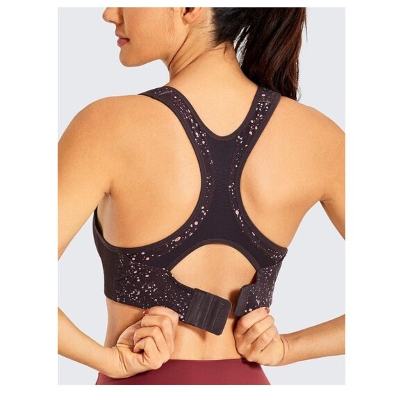 SYROKAN Women's 32E Sports Bra Front Adjustable High Impact Support Wireless - Picture 2 of 6